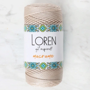 Leyloş Macrame Bej El Örgü İpi - Rm 030 - 34340