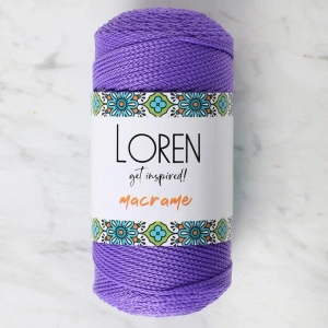 Leyloş Macrame Mor El Örgü İpi - Rm 0141 - 34346