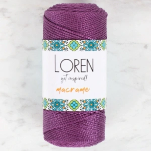 Leyloş Macrame Mor El Örgü İpi - Rm 0160 - 34347