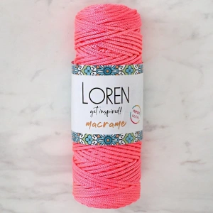 Leyloş Macrame Neon Pembe El Örgü İpi - L116