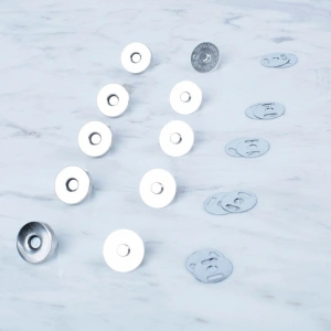 Leyloş Manyetik Gümüş Metal 5 Li Çıt Çıt Set