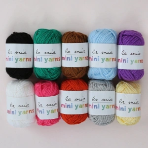 Leyloş Mini Yarns 10 Lu Paket 10gr Renkli El Örgü