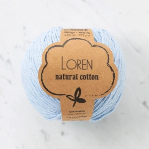 Leyloş Natural Cotton Bebe Mavi El Örgü İpi - R090 - 33921