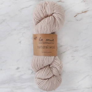 Leyloş Natural Wool Bej El Örgü İpi - H2 - 33606
