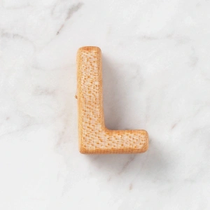 Leyloş Organik Ahşap Harf - L