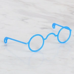 Leyloş Plastik Amigurumi Gözlük Koyu Mavi