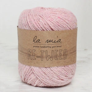 Leyloş Re-tweed Açık Pembe Melanj El Örgü İpi - L101 - 34414