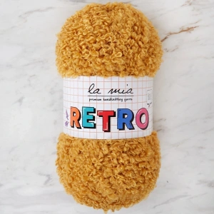 Leyloş Retro Hardal Sarısı El Örgü İpi - Lm2012