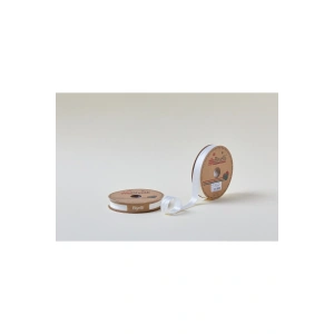 Leyloş Saten Katlı 002 Ekru 2 Cm 25 Metre %100 Polyester