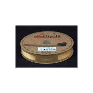Leyloş Saten Katlı 034 Sarı 2 Cm 25 Metre %100 Polyester