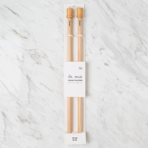 Leyloş Whitewood 12 Mm 36 Cm Ahşap Örgü Şişi