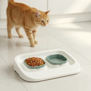 Leyloş Yeşil 2si 1 Arada Mama Ve Su Kabı