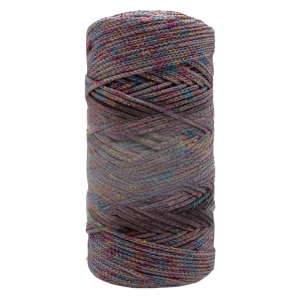 Makrome İpi 3mm Polyester Gri Simli