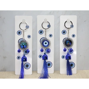 Metal Nazar Boncuğu Anahtarlık