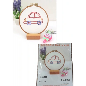 Nakış Kitleri Kasnaklı 8.6 X 6 Cm Araba