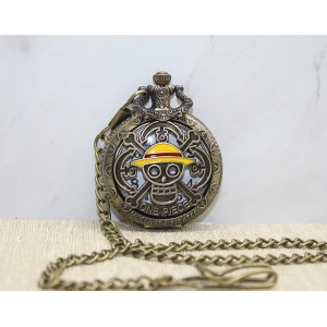 One Piece Tasarımlı Köstekli Saat