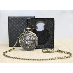 Özel Kutulu Antik Filli Köstekli Saat