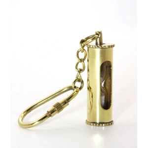 Pirinç Kum Saati Anahtarlık Model 1