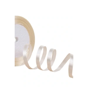 Saten Kurdele 2 Cm 10 Metre Bej