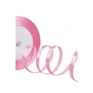 Saten Kurdele 3 Cm 10 Metre Toz Pembe