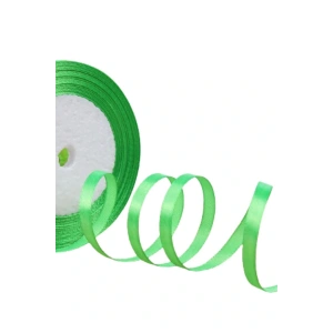 Saten Kurdele 6 Mm Fıstık Yeşili 5 Metre