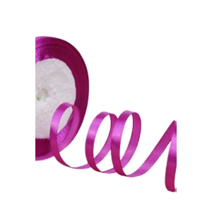 Saten Kurdele 6 Mm Fuşya 5 Metre