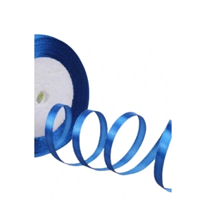 Saten Kurdele 6 Mm Petrol Mavisi 10 Metre