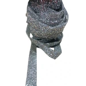 Silikonlu Yapıştırma Taş 1 Cm Gümüş 5 Metre