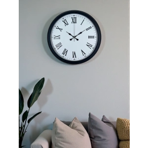 Siyah Klasik & Şık 40 Cm Metal Duvar Saati