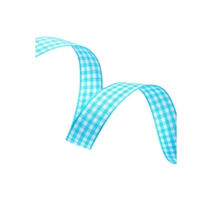 Tafta Ekoseli Kurdele 25 Mm Mint 2 Metre