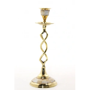 Tekli Pirinç Sedefli Şamdan Model 2