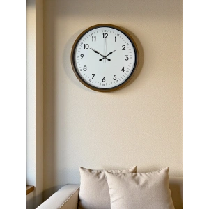 Zentime 36 Cm Kahverengi Dekoratif Duvar Saati