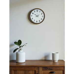 Zentime 36 Cm Kahverengi Dekoratif Duvar Saati