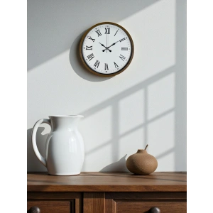 Zentime 36 Cm Kahverengi Dekoratif Duvar Saati