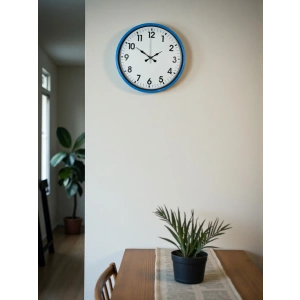 Zentime 36 Cm Mavi Dekoratif Duvar Saati