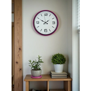 Zentime 36 Cm Pembe Dekoratif Duvar Saati