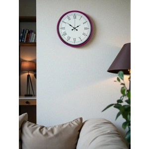 Zentime 36 Cm Pembe Dekoratif Duvar Saati