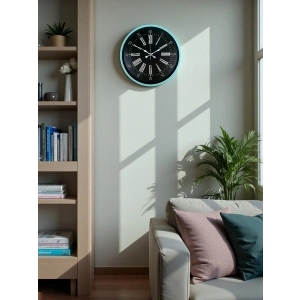 Zentime 36 Cm Turkuaz Dekoratif Duvar Saati