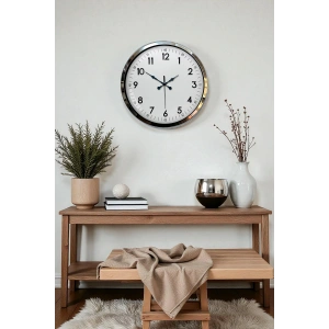 Zentime 40 Cm Krom Elegance Duvar Saati