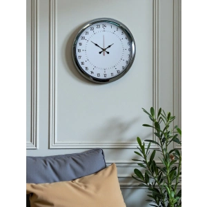 Zentime 40 Cm Krom Şık Duvar Saati