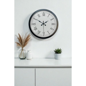 Zentime 40 Cm Siyah Şık Duvar Saati