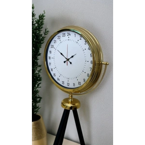 Zentime Gold 24 Saat Göstergeli Özel Tasarım Tripod Ayaklı Saat