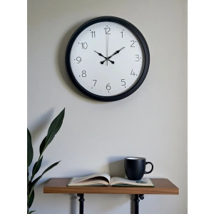 Zentime Pure Time Black 40 Cm Metal Duvar Saati
