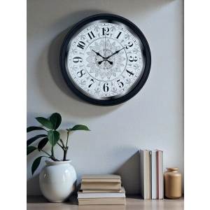 Zentime Şaheser Tasarım Zarif Desenli 40 Cm Metal Duvar Saati