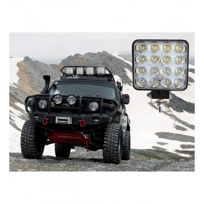 16 LEDLİ OFF ROAD ÇALIŞMA LAMBASI SİS FARI 12 VOLT 48 WATT