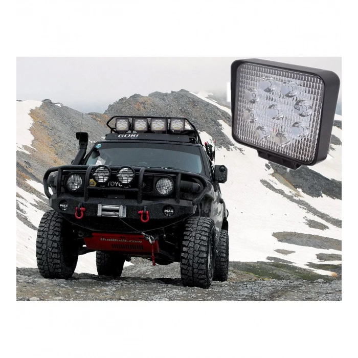 9 LEDLİ OFF ROAD ÇALIŞMA LAMBASI SİS FARI 12 VOLT 27 WATT