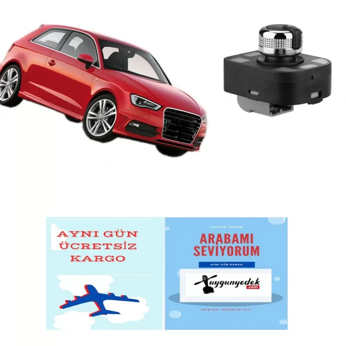 AUDİ A3 DİKİZ AYNA AYAR DÜĞMESİ JOYSTİĞİ 2009--2013 (OEM ÜRÜNDÜR)