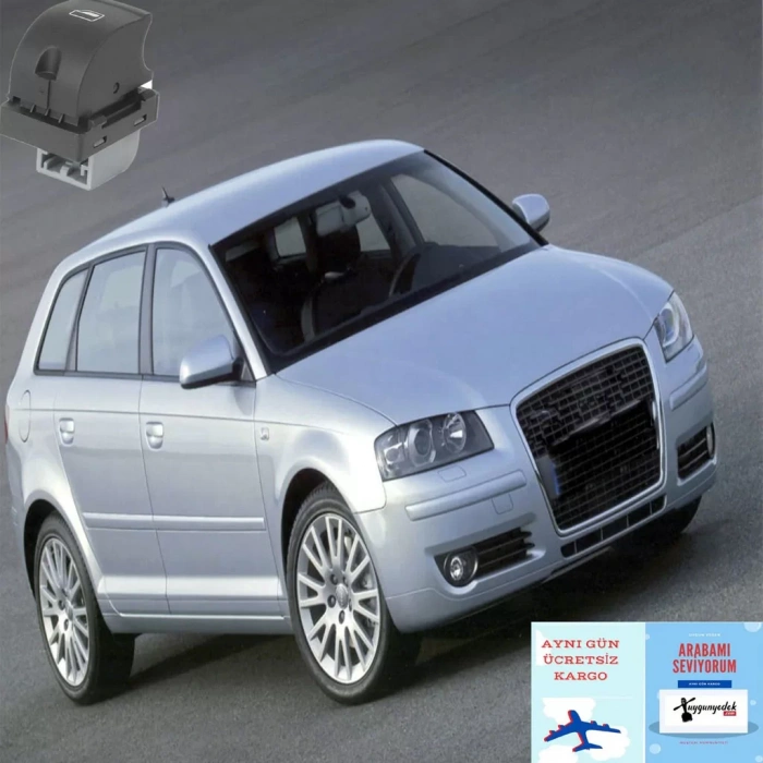 AUDİ A3 TEKLİ CAM İNDİRME KALDIRMA ANAHTARI DÜĞMESİ 1997--2003