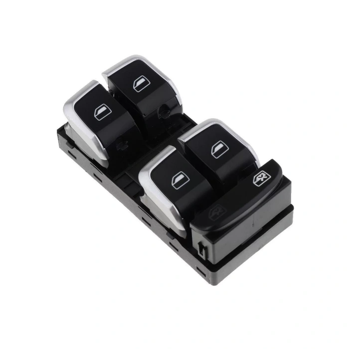 AUDİ A4 CAM DÜĞMESİ SOL DÖRTLÜ KROM 2008--2014 (GARANTİLİ)