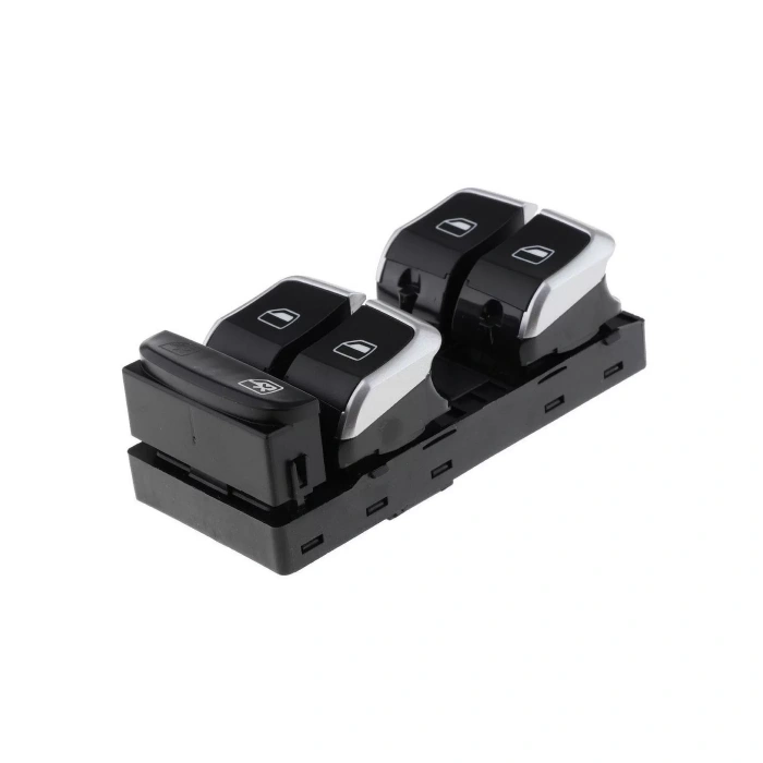 AUDİ A4 CAM DÜĞMESİ SOL DÖRTLÜ KROM 2008--2014 (GARANTİLİ)